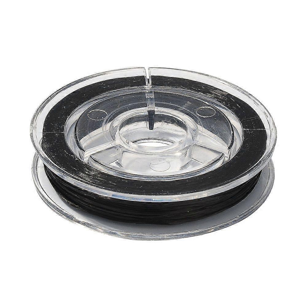 0.8mm Strong Stretchy Beading Elastic Thread Flat Elastic String Black 10.93 Yards for Jewelry Making Beading