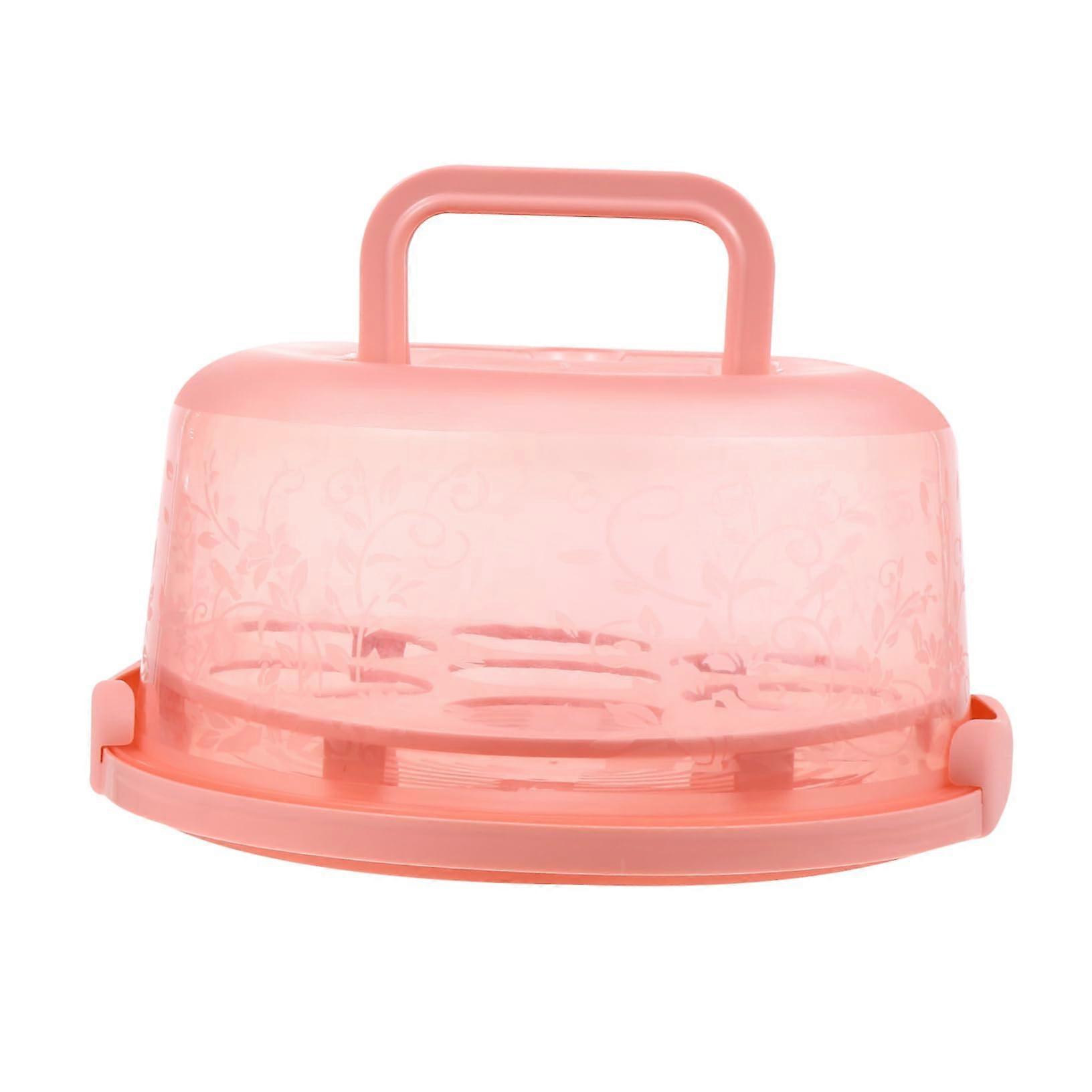Reusable Square Plastic Cake Carrier Box with Lid for Secure Dessert Transport and Storage