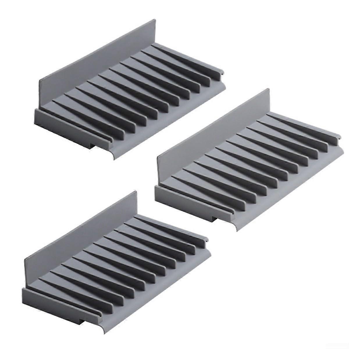 Silicone Kitchen Sink Splash Guard with Draining Mat for Efficient Water Control Grey