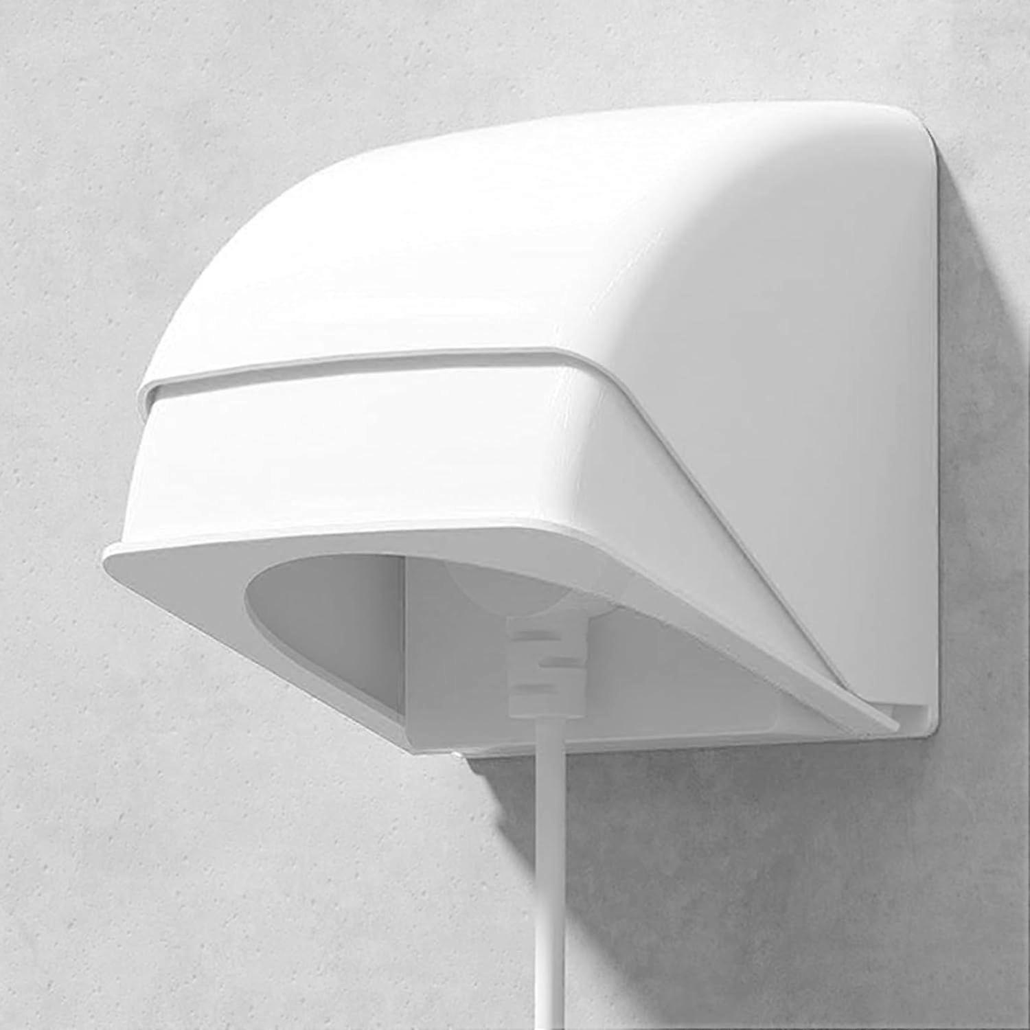 Outlet Cover, Waterproof Socket Box, White Waterproof Socket Box, Suitable for Outdoor Charging Outlets