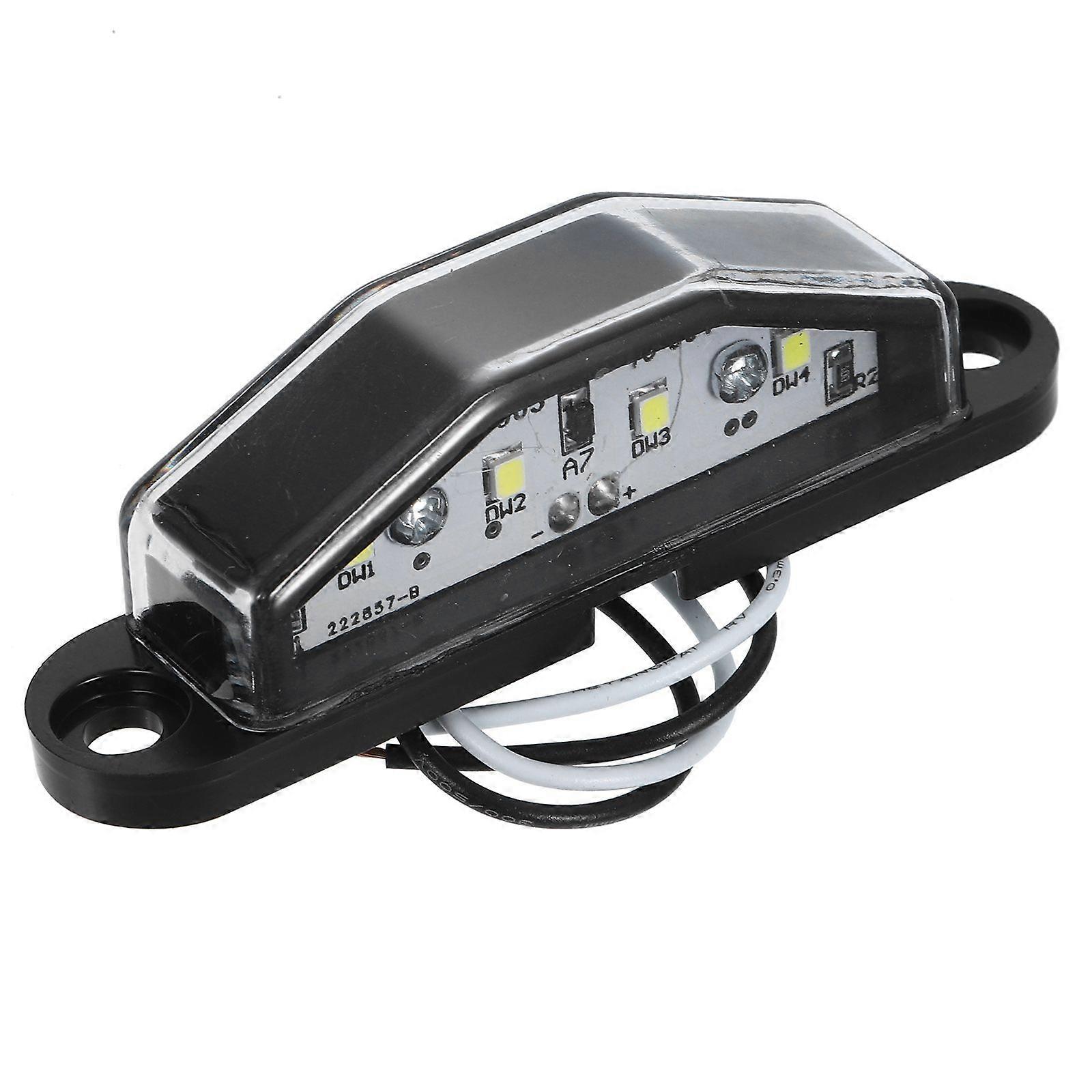 4-LED 10-30V Plastic License Plate Light for Truck Trailer Caravan