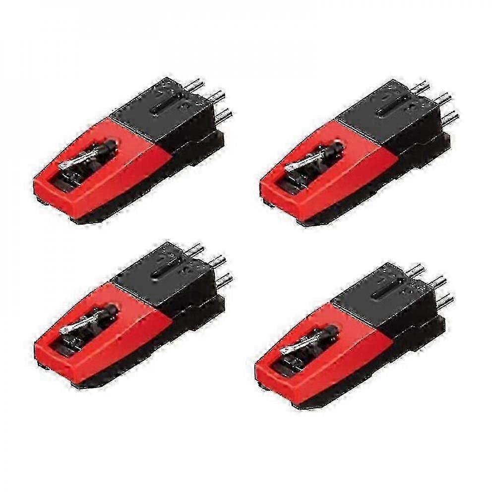 4 Pcs Turntable Replacement Stylus Needles Turntable For Lp Phonograph Record Player IVC