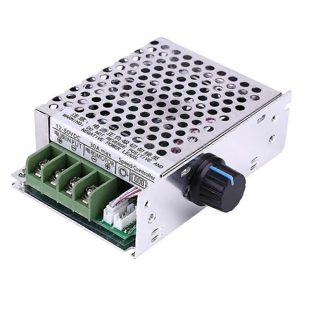 DC 12V80V 30A PWM DC Motor Speed Controller with Digital LCD Display and Overload Protection