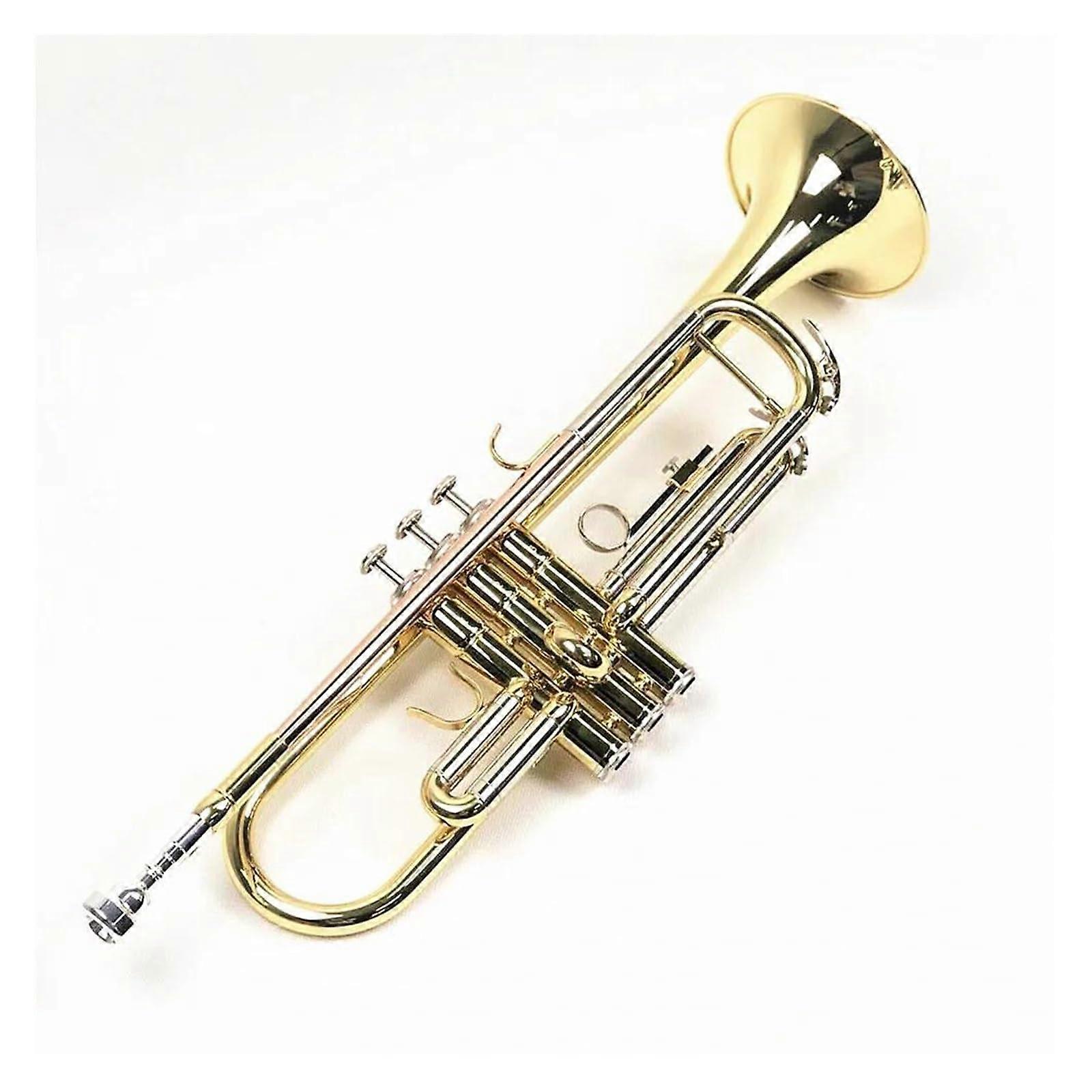 Beginner B Flat Trumpet with Bright Rich Tone and Smooth Valve Action for Student Practice