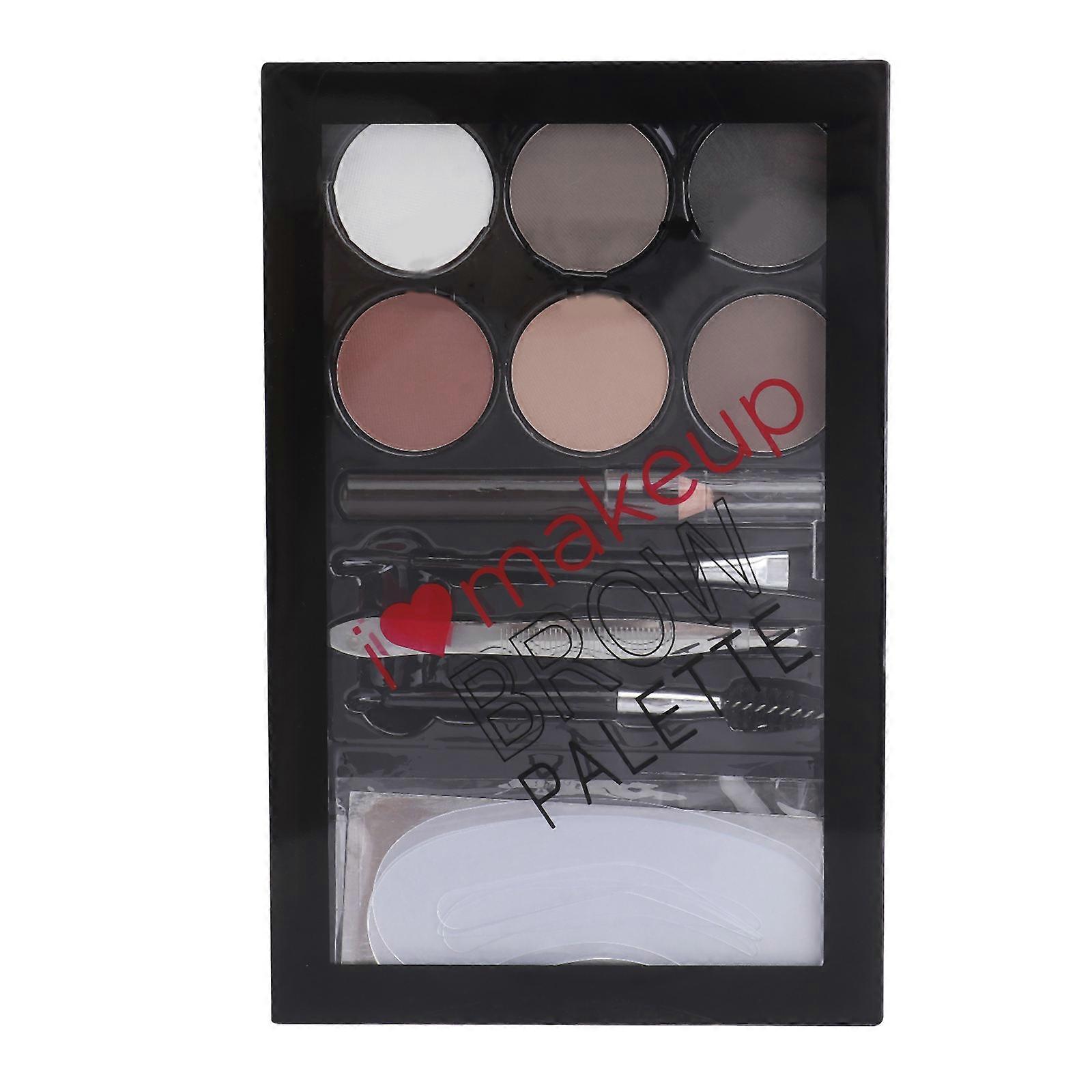 Eyebrow Powder Six-Color Kit for Precise Shape 1Set