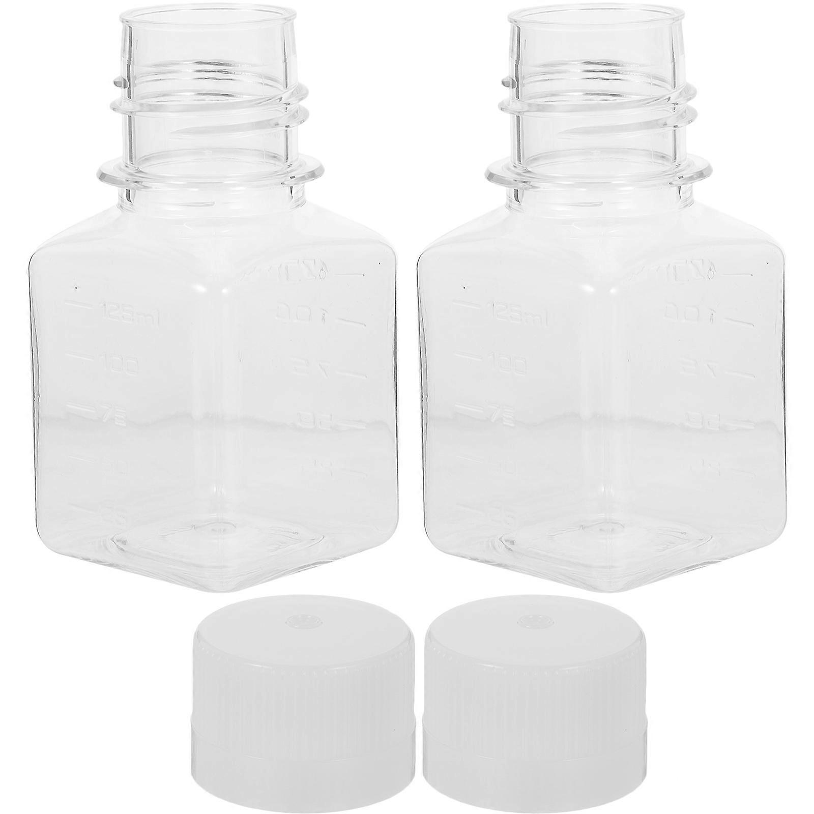 Serum Bottle Narrow Mouth Plastic for Storage 2Pcs Clear Durable