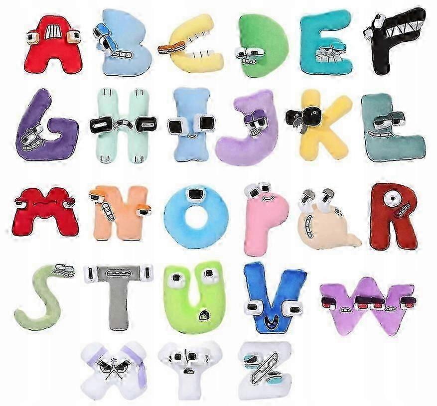 26 Liter Plüschtier Plüschtier Alphabet Lore
