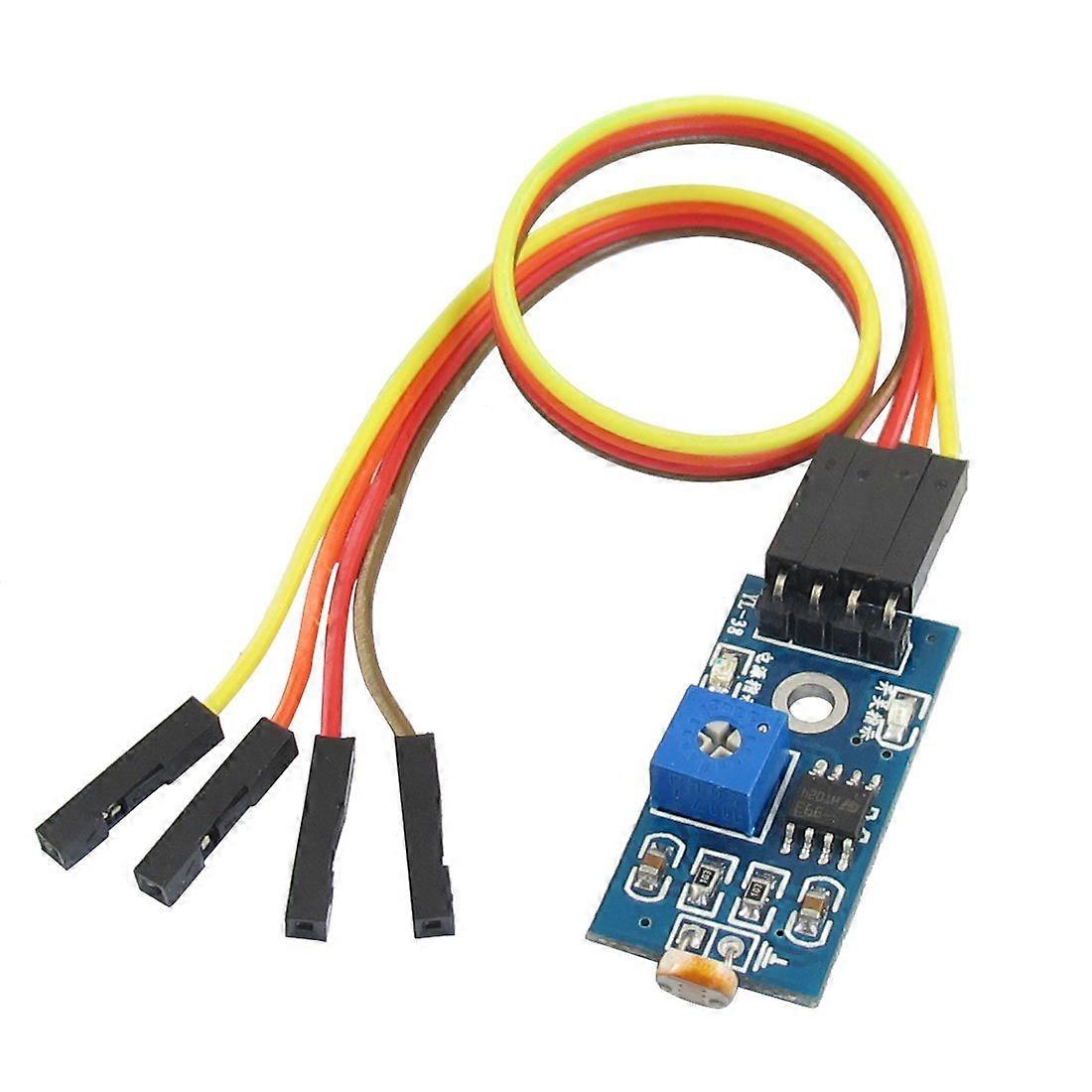 Photoresistor Sensor Module with Adjustable Sensitivity, Analog and Digital Output, 4Wire for Arduino