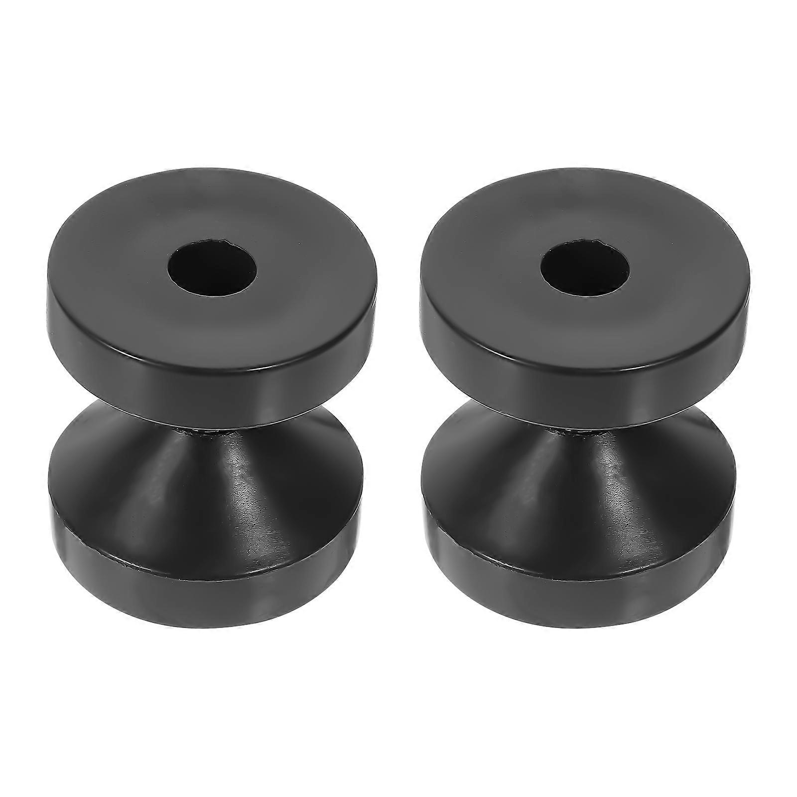 Adjustable Threaded Bed Stopper for Bed Frame with 4Sets Black