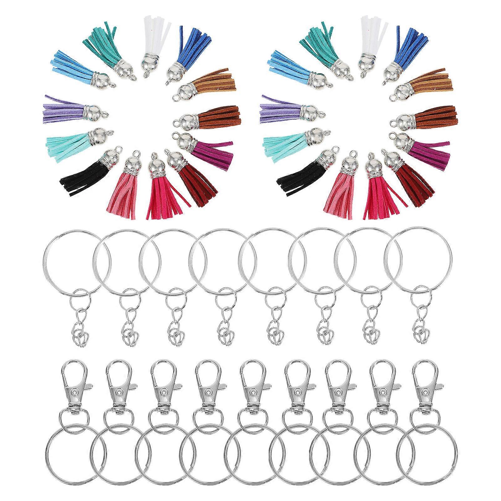 Creative DIY Keychain Tassels Kit for 1Set Multicolor Keychain Making