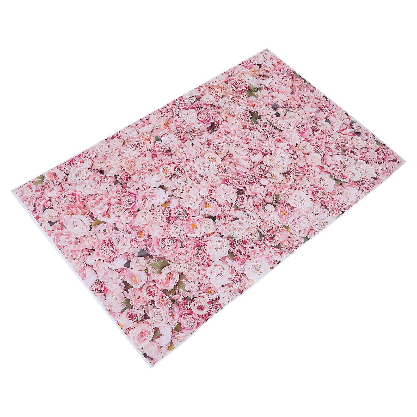 Wall Tapestry Pink Rose Flower Pattern Photo Backdrop for Home