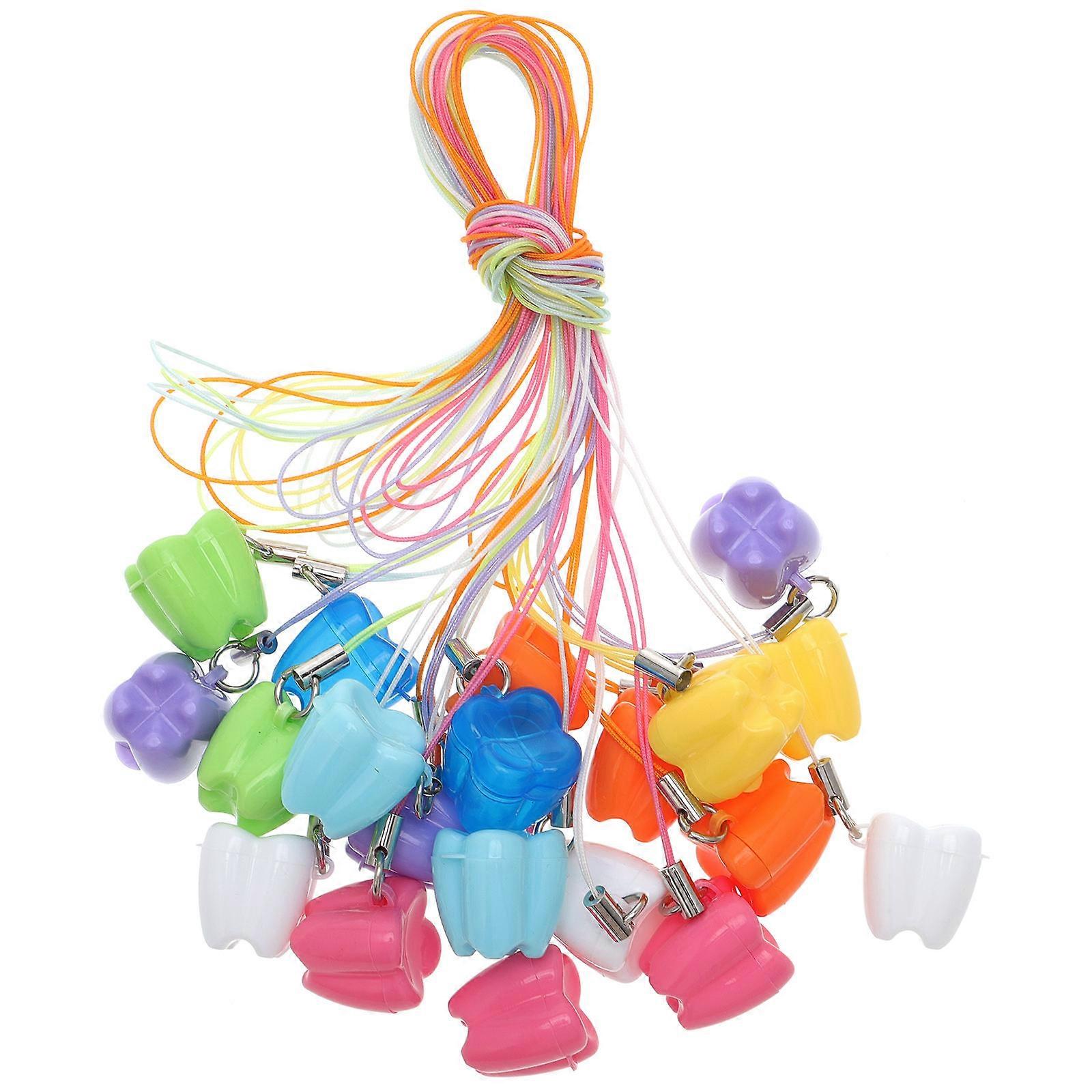 Storage Box for Baby for Storing 20Pcs Plastic Tooth Case Assorted Colors