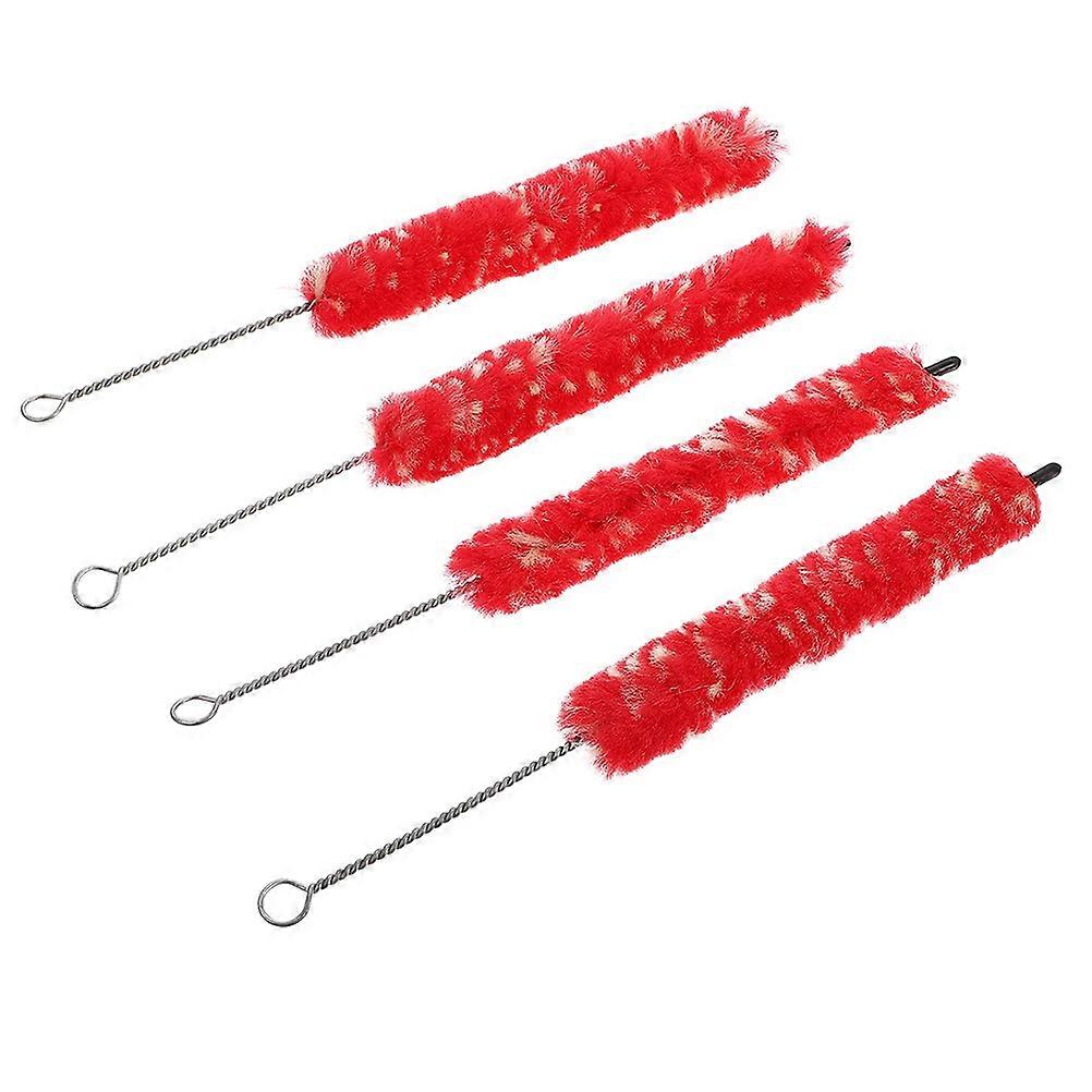 Clarinet Cleaning Brush for Cleaning Simple Clarinet Accessory Plush Red