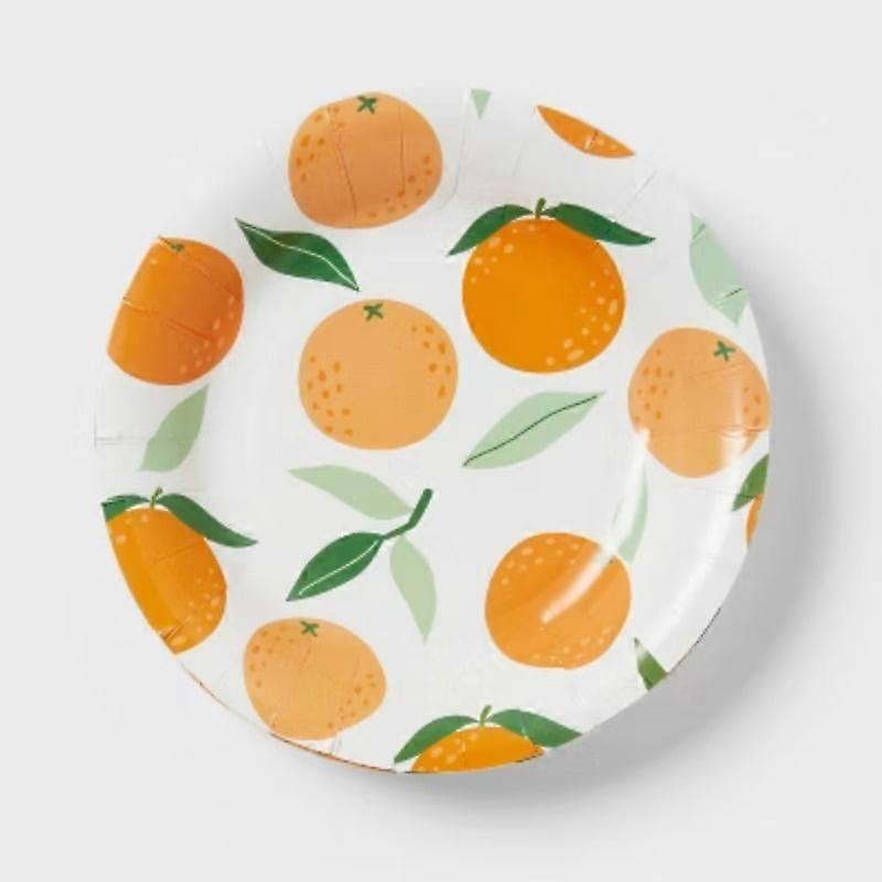 Orange Fruit Snack Plate 20ct