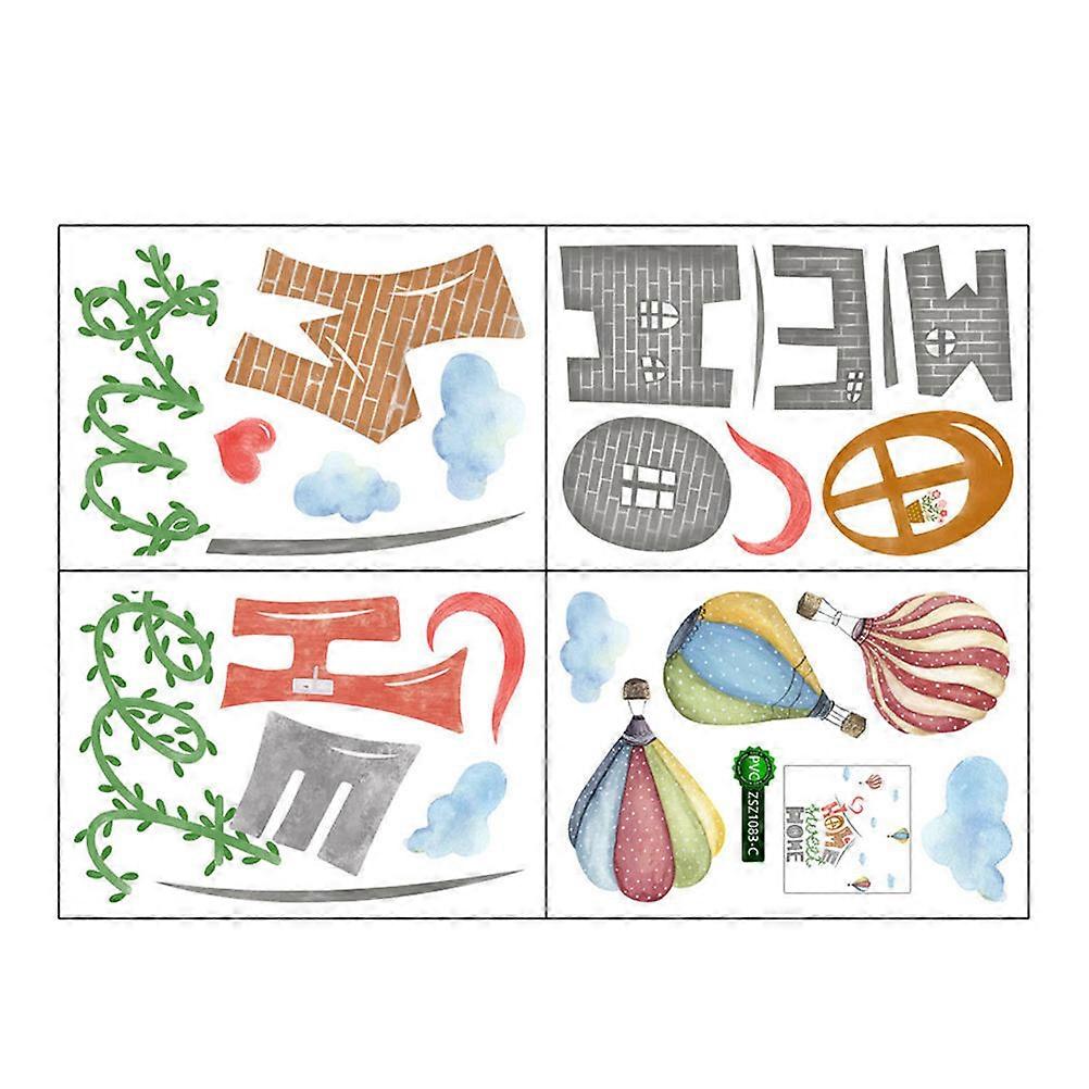 Wall Decals for Living Room Decor 4Sets Assorted Color