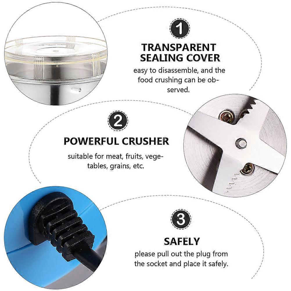 Portable Handheld Grinder For Kitchen 1Pcs Automatic Bean Processor Blue Crushing Kitchen Use