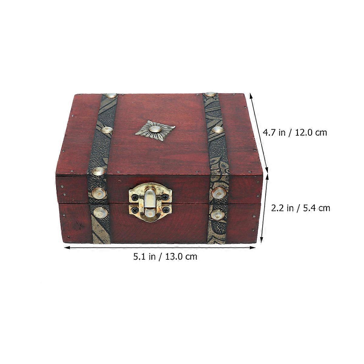 Storage Boxes Wooden Container for Receiving Articles Archaistic Style Design