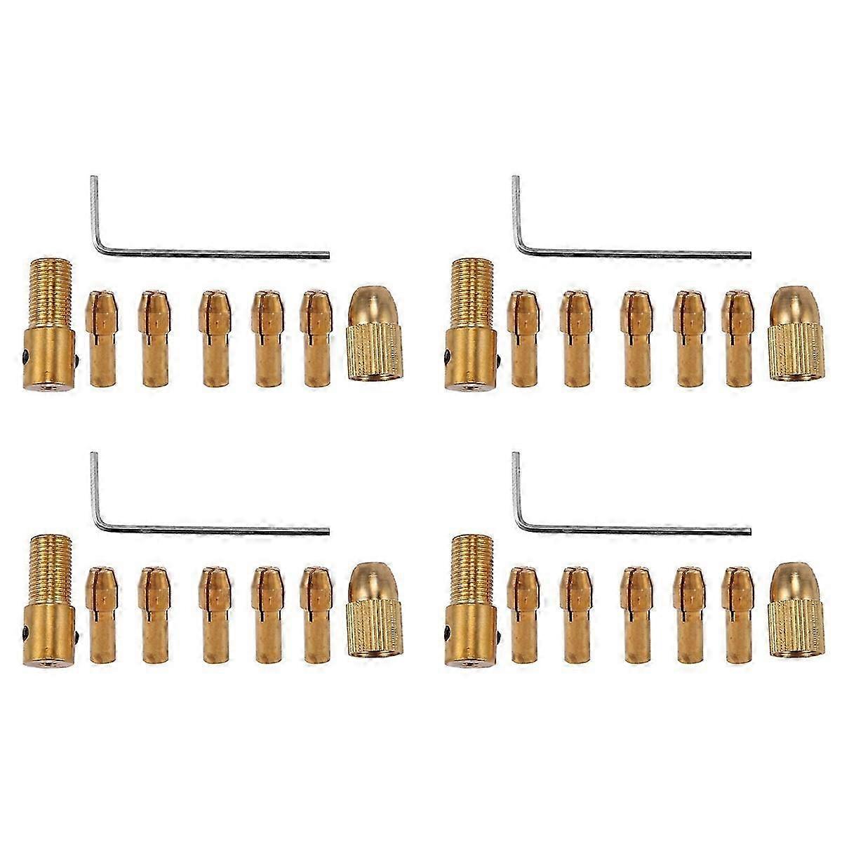 8Pcs 0.5-3mm Small Electric Drill Bit Collet Mini Chuck Tool Kit