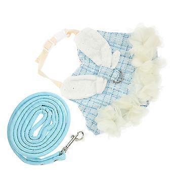 Rabbit Harness and Leash for 3Sets of Pet Rabbit Clothes and Bunny Vest