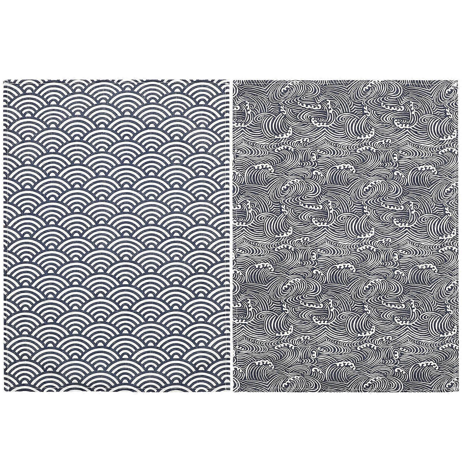 Japanese Table Cloth Rectangle Tablecloths for Dining Room 4Pcs Set