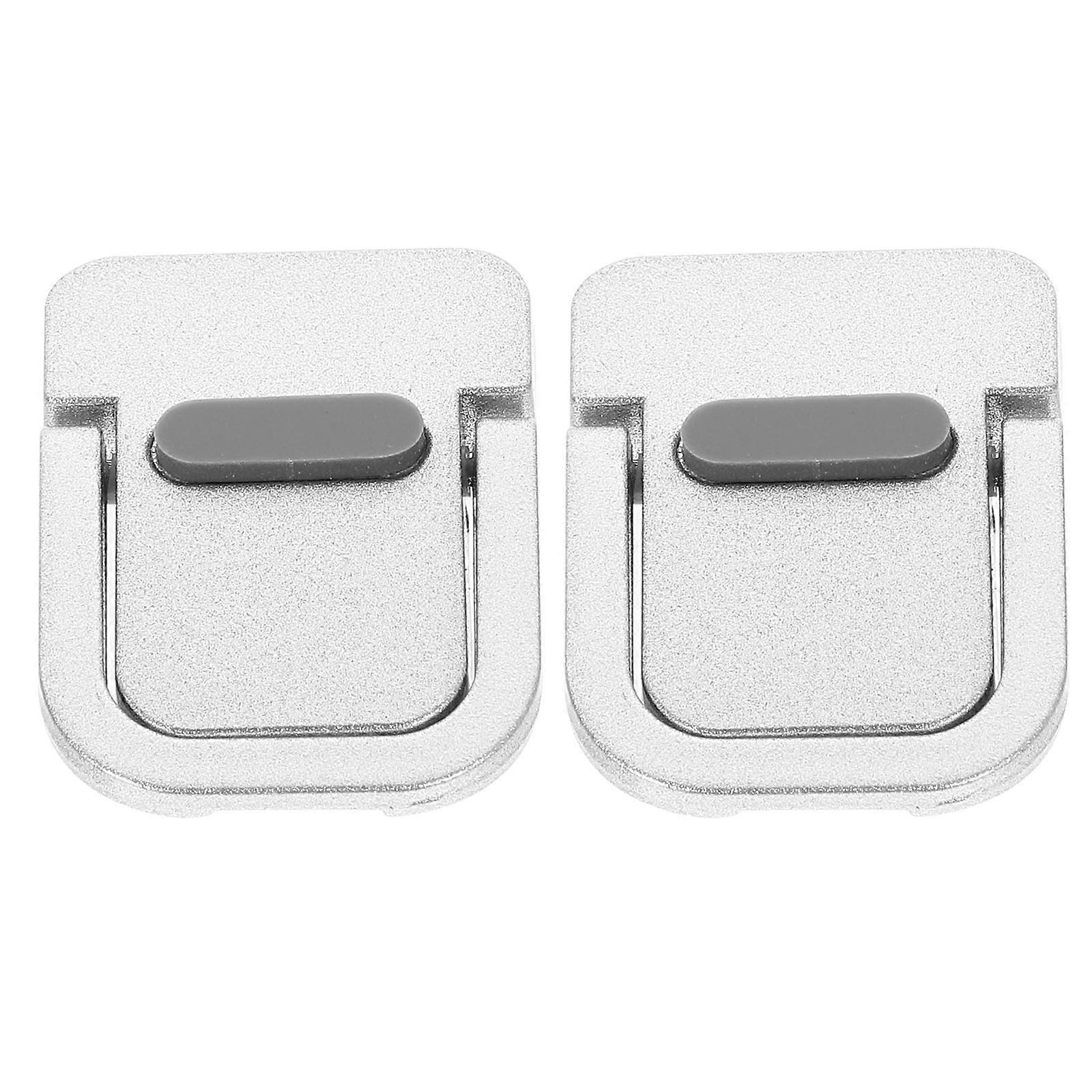 Silver Metal Laptop Cooling Stand for 1Pair Notebook Riser Holder