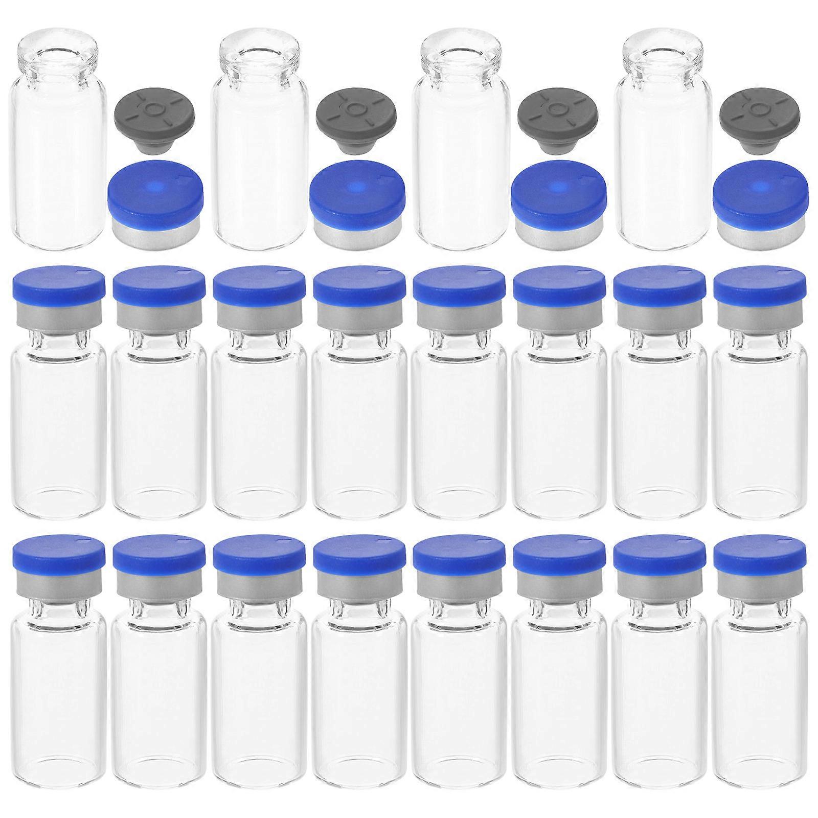Glass Vials for Liquid Storage with Caps 20Pcs Set