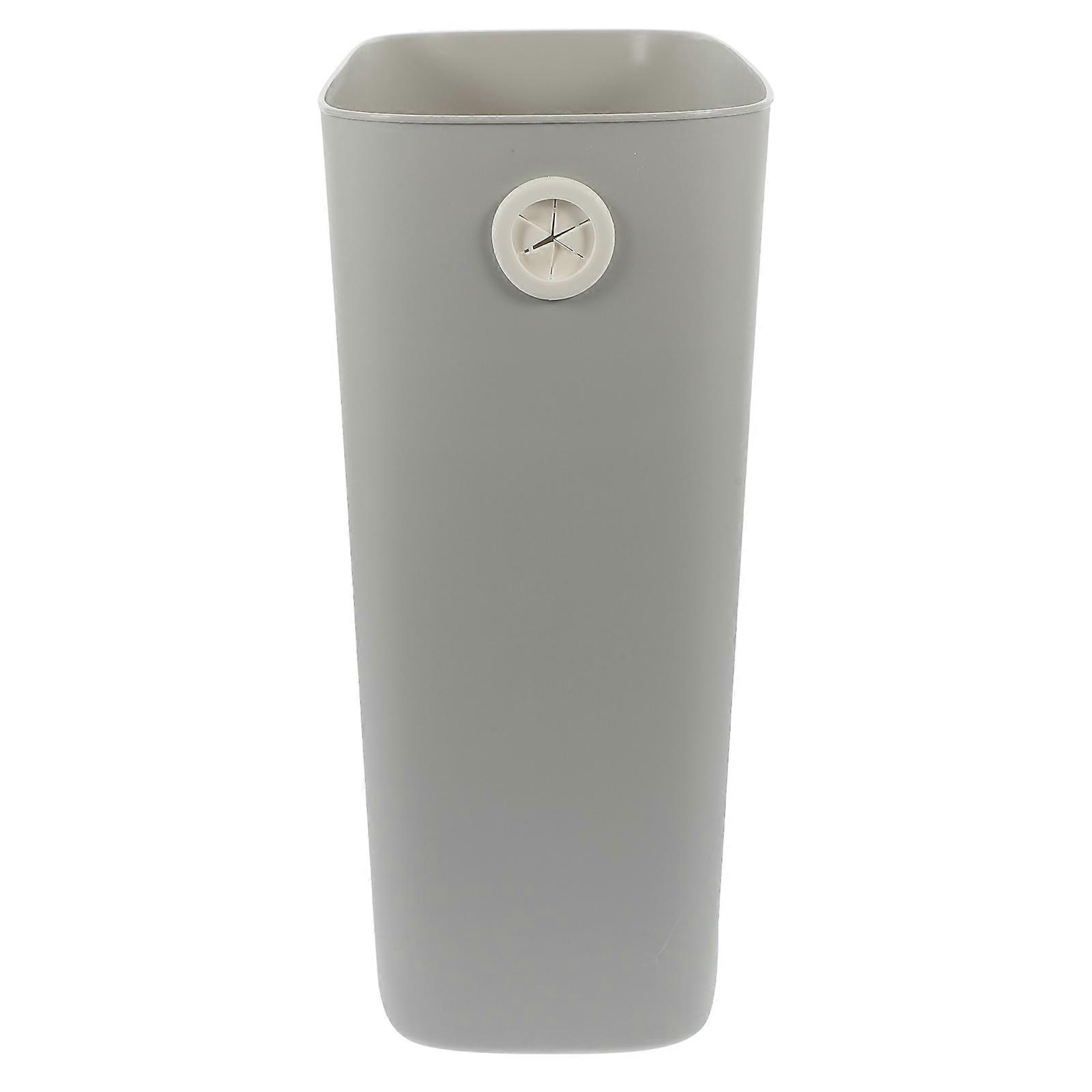 Kitchen Bin Slim Garbage Can for Storing Things Plastic Grey Narrow Space