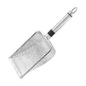 Stainless Steel Cat Litter Scoop, Deep Pooper Shovel, Ergonomic Handle, Odour Filter Design, 28.7cm
