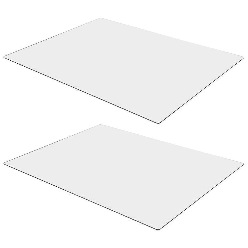Self-Adhesive Silver Acrylic Mirror Full Mirror 2Pcs Pack