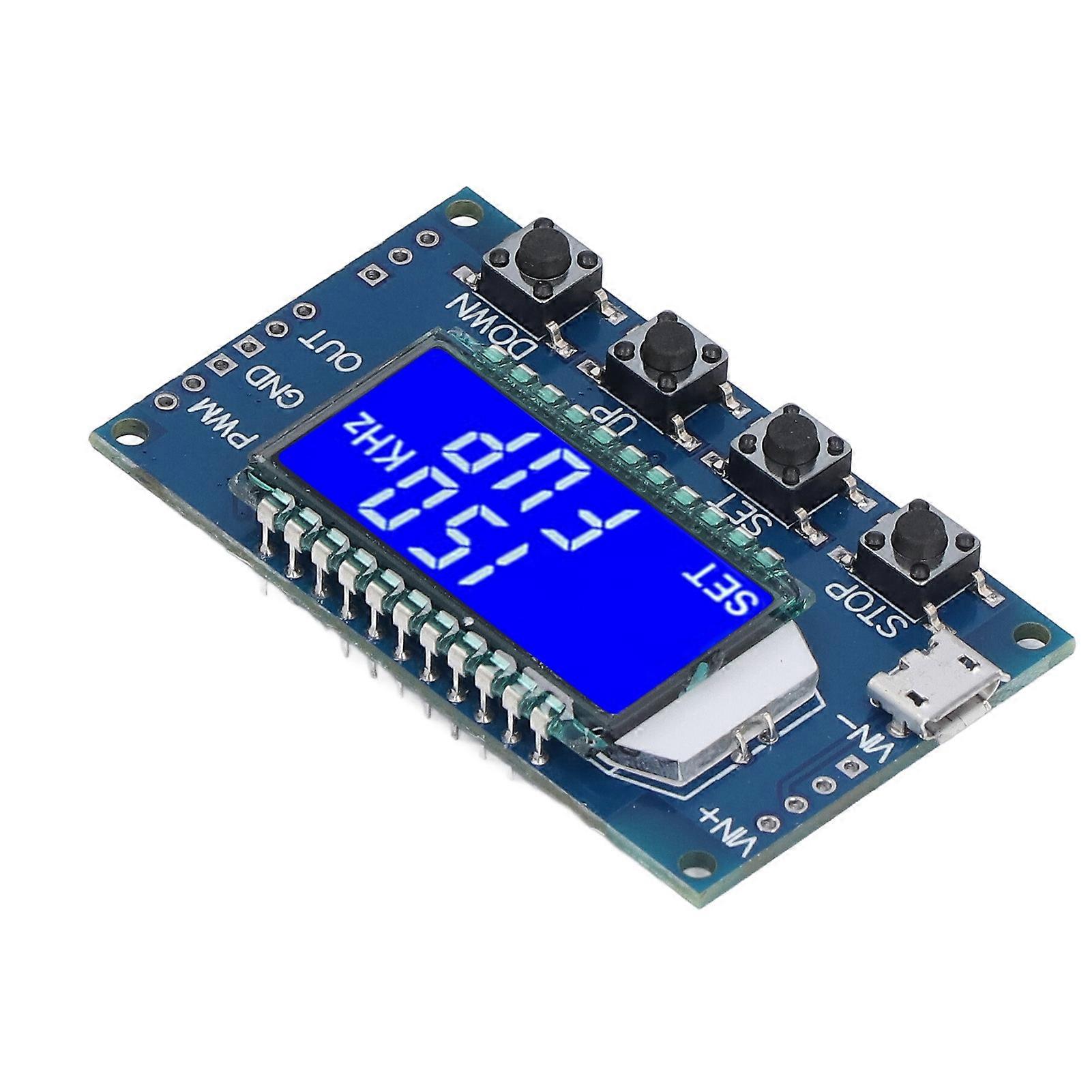 PWM Pulse Square Rectangular Wave Signal Generator Module with LCD Display Adjustable Frequency