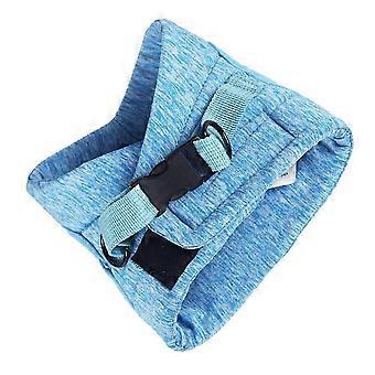 Pettorina regolabile in nylon per cani di piccola taglia e gatti, ideale per passeggiate comode, colore azzurro cielo.