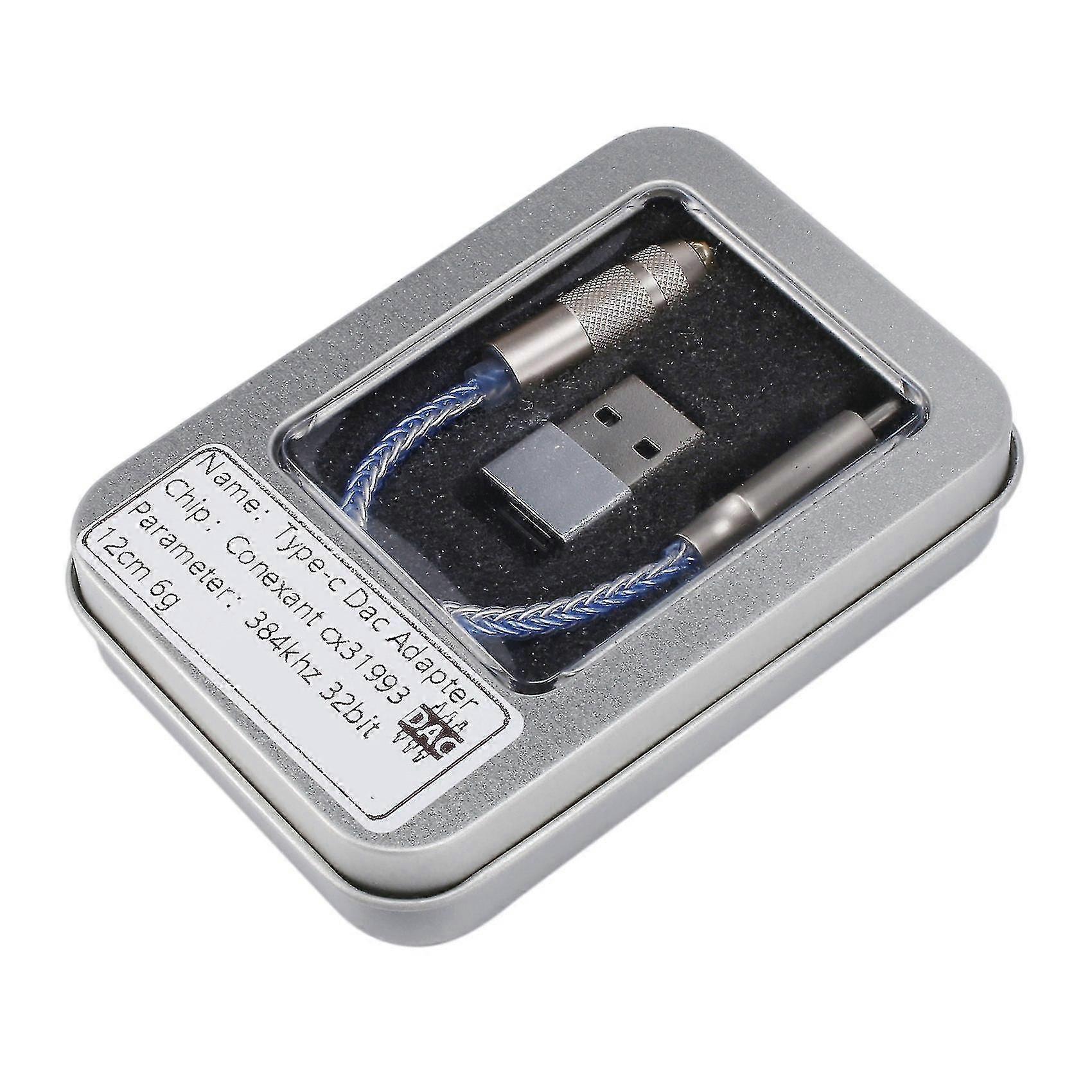 Cx31993 Usb Type C Dac Headphone Amp With 3.5mm Output Decoding Dac Audio Decoding Cable compatible with Androi-hao