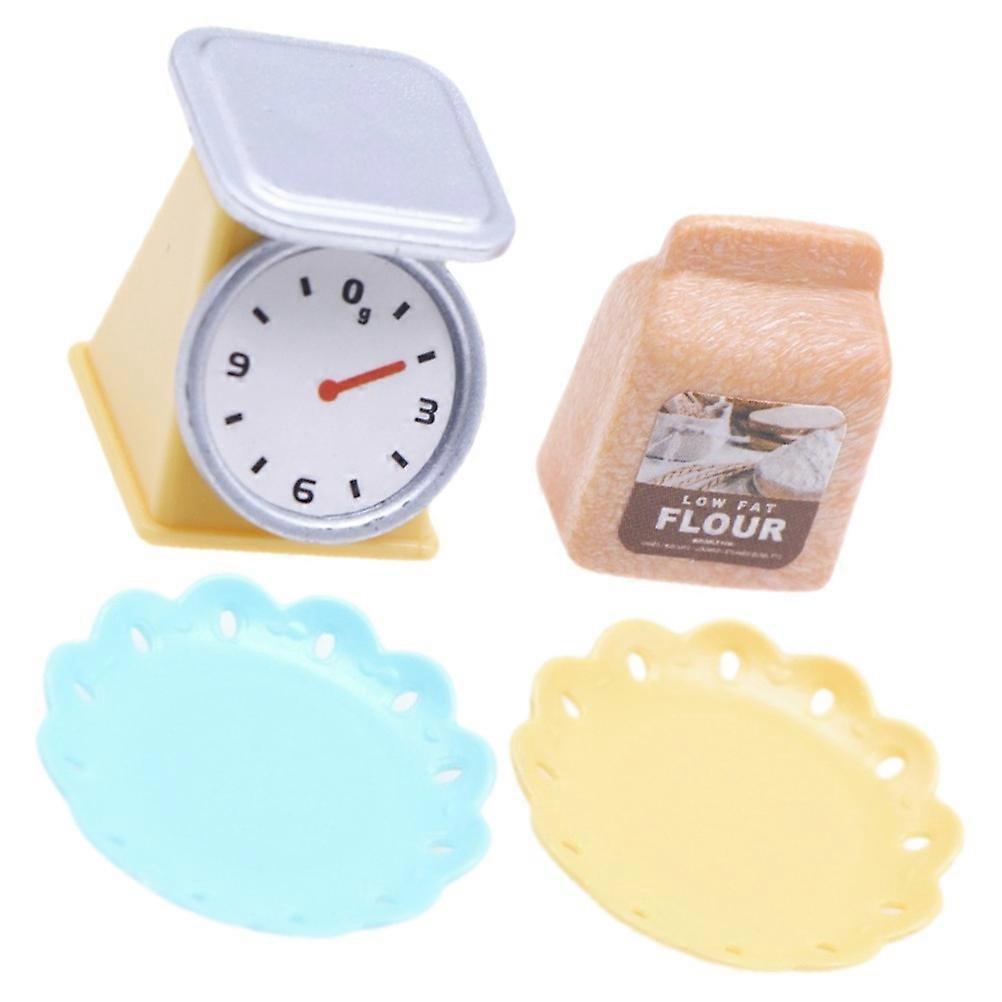 Mini Kitchen Model Mini House Accessory for Decor 1Set Baking Tray Kit
