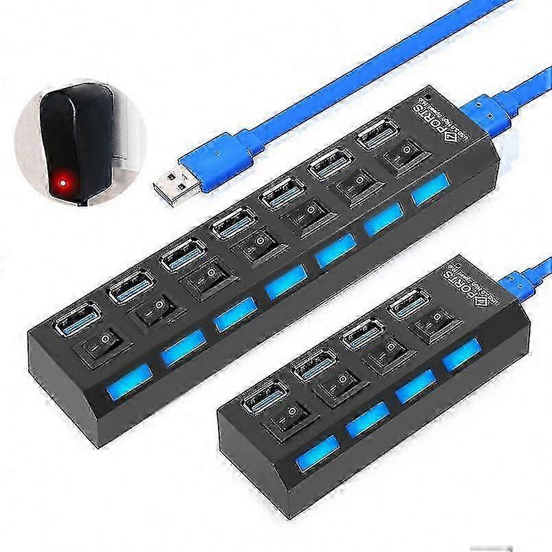 USB 3.0 Multi-Port Hub Adapter Splitter Connector
