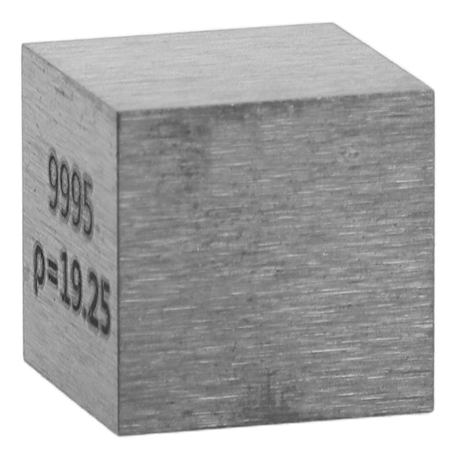 Silver Tungsten Cube for Educational Science Demonstration Metal