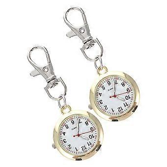 2pcs Orologio Da Tasca Vintage Per Infermiere Piccolo Orologio Al Quarzo Per Professionisti Medici Orologio Da Tasca Retrò Per Donne E Uomini Decorazione Costume
