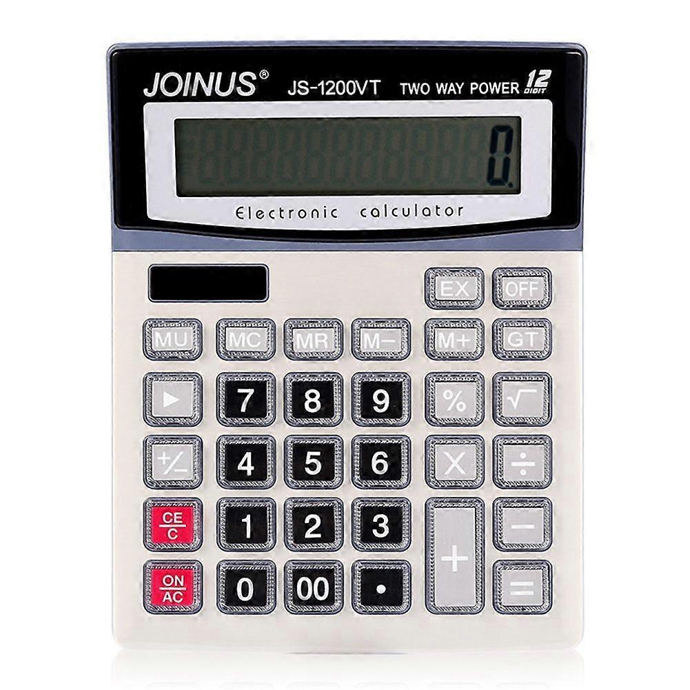 JS-1200VT Portable Two way powered Electronic Calculator for Basic Calculation