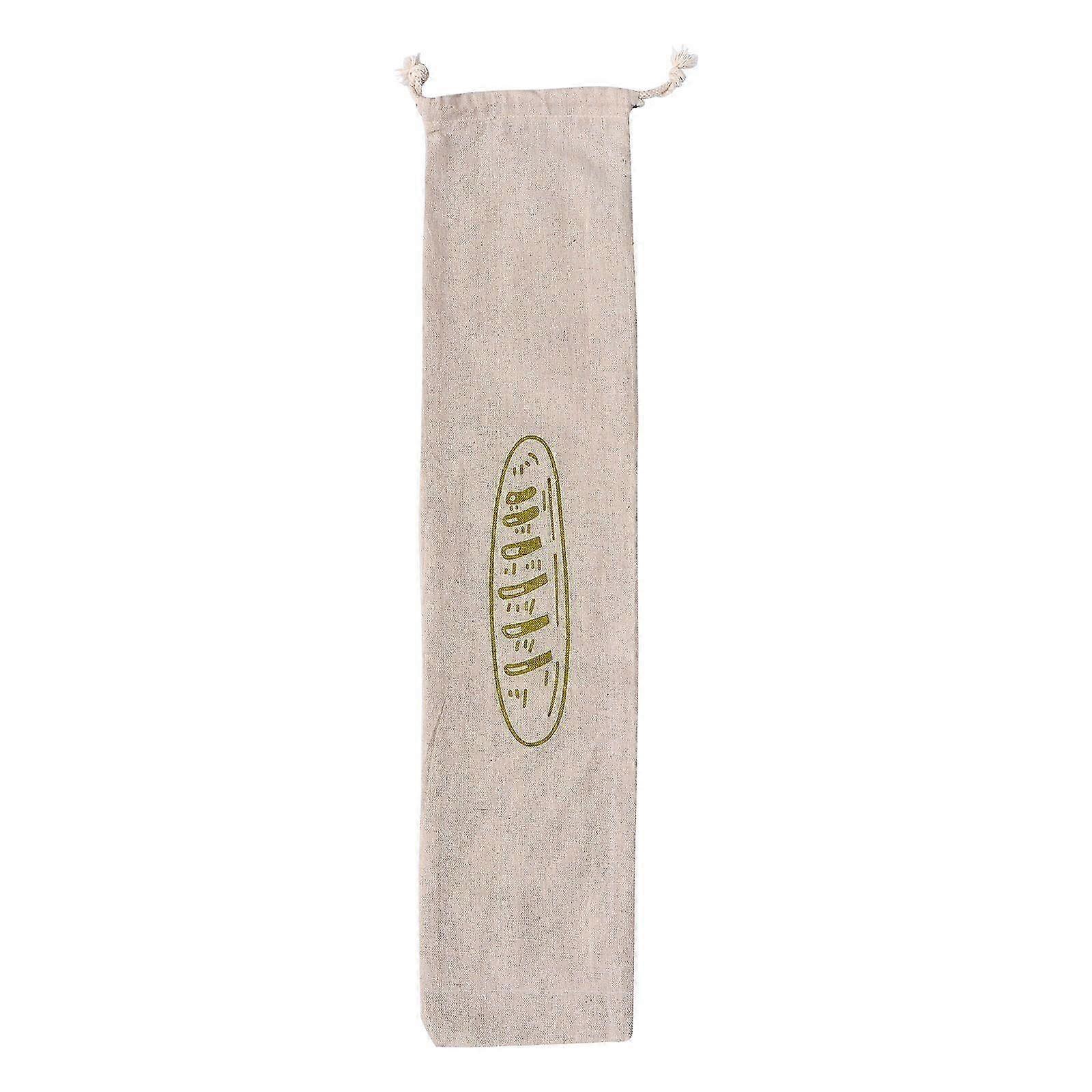 1Pc Linen Bread Bag Reusable Drawstring Bag Homemade Bread Storage Pouch