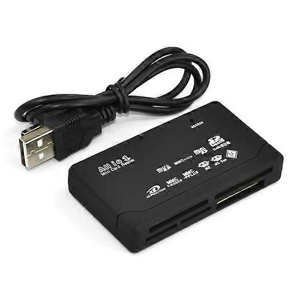 Universal USB Memory Card Reader - Black