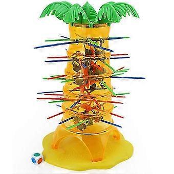 Large Multicolor Tumbling Monkey Board Game for Kids & Adults - Easy Install, Fu