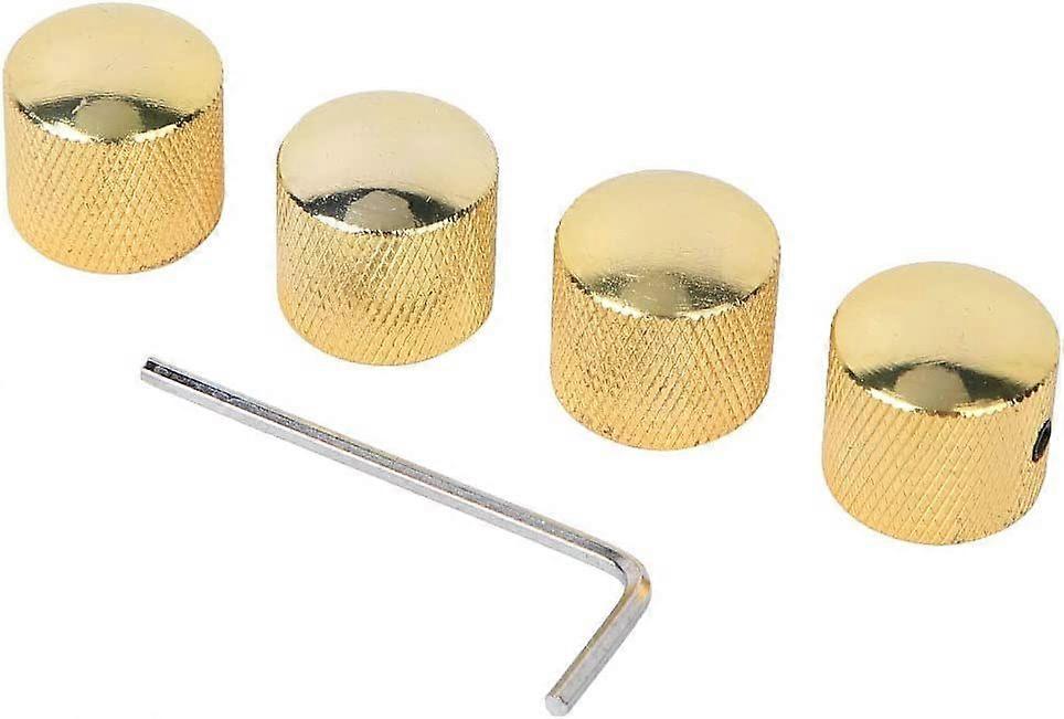 4Pcs Guitar Knobs, Dome Volume Tone Control Knob Replacement Parts