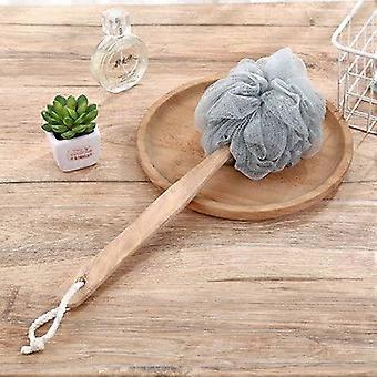 Grüner Luffa-Rückenschrubber für die Dusche, Badeschwamm mit Griff, PE-Soft-Mesh-Luffas, Peeling-Luffa für Männer und Frauen