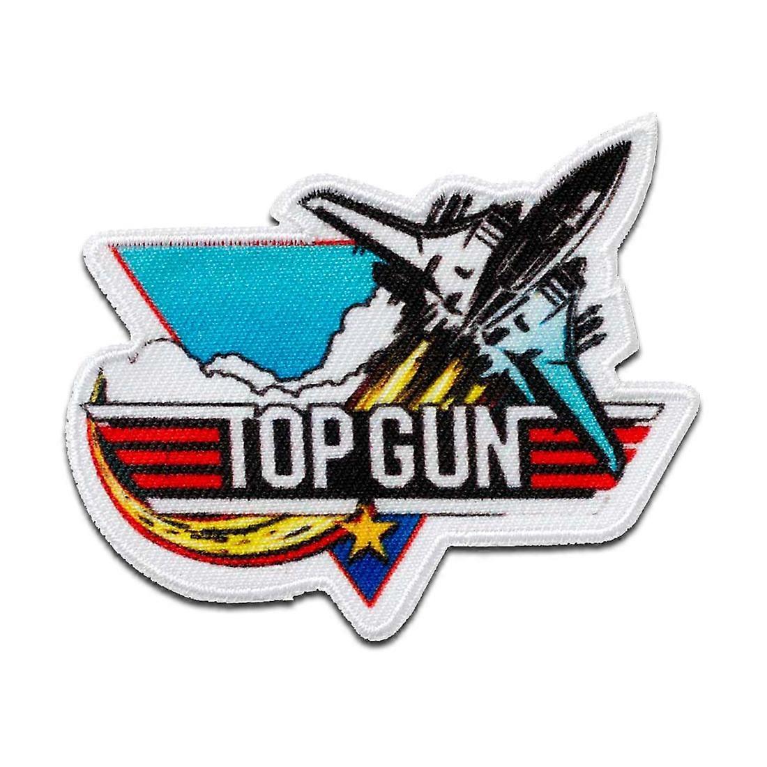 Top Gun Airplane - patch, iron-on patch, iron-on patch, size: 5.5 x 7 cm