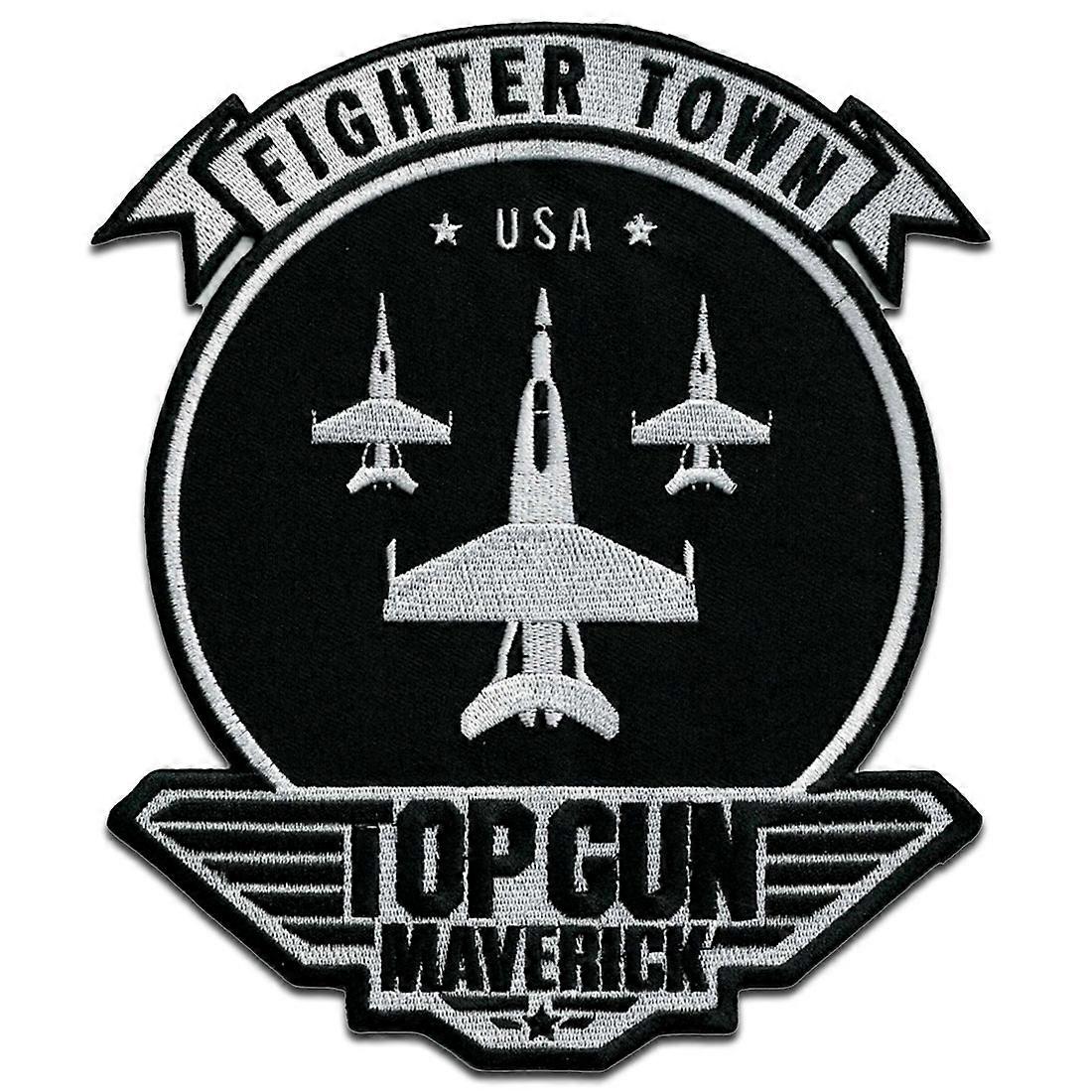 Top Gun XL Back Patch Fighter Town - patch, iron-on patch, size: 16.5 x 19.5 cm