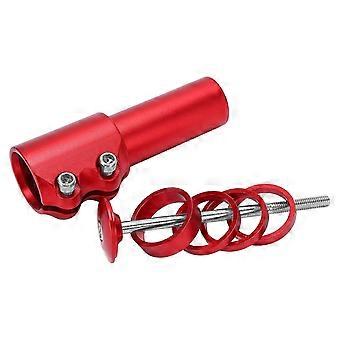 Mountain Bike Stem Riser Aluminium Alloy Bicycle Handlebar Riser Adapter for 28.6mm/1.13in ForkRed AQ