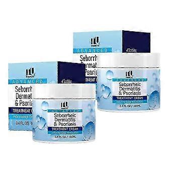 Seborrheic Dermatitis Cream 1-3x, Anti-Fungal Shampoo & Scalp Treatment Solution for Psoriasis, Folliculitis, Dry Scalp Relief