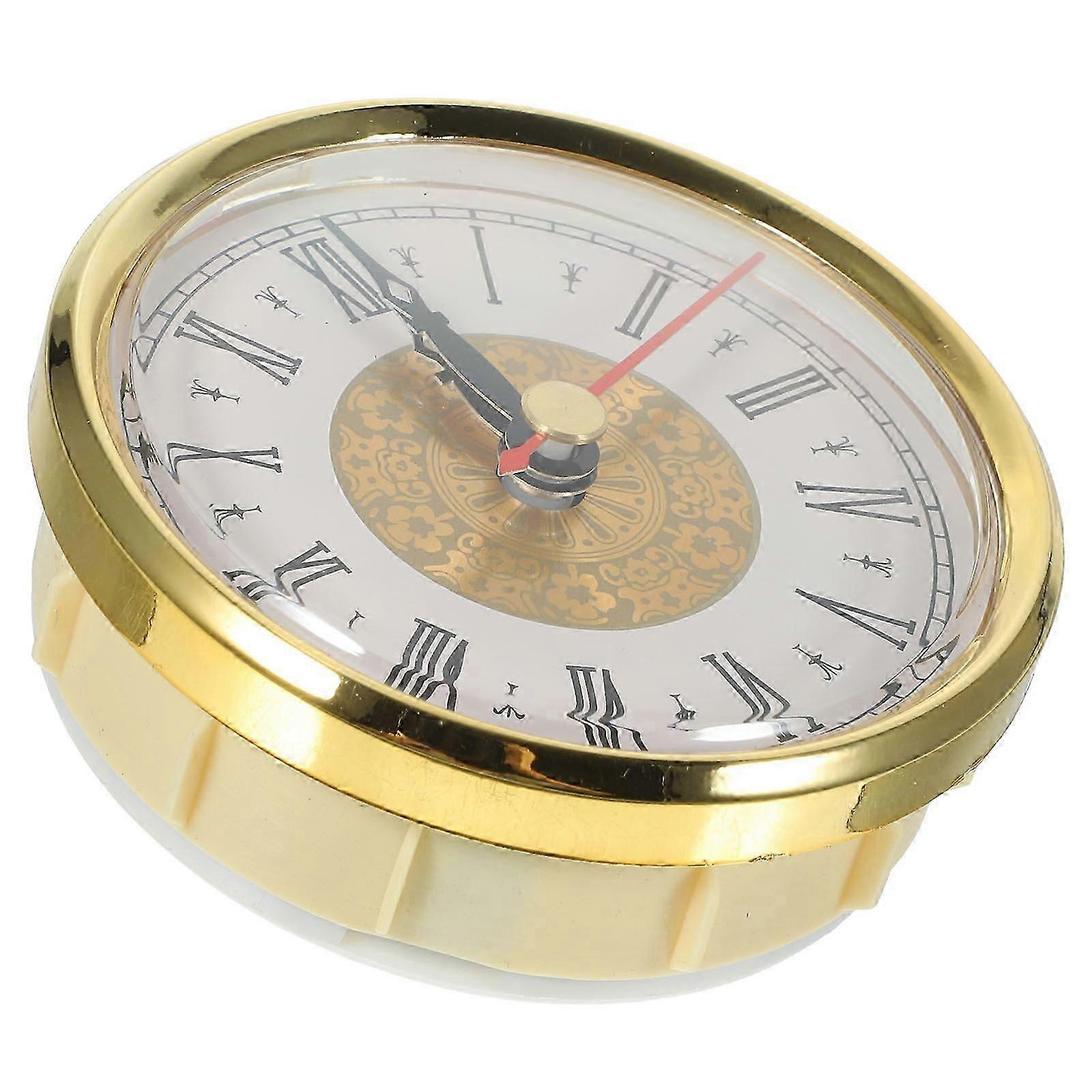 Clock Inserts Retro Round Clock Head with Roman Number for 5Pcs DIY