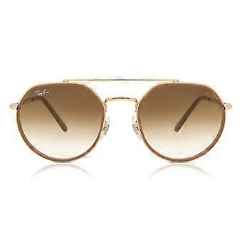 Ray-Ban RB3765 001/51 Full Rim Gold Unisex Aviator Sunglasses UV2 Original
