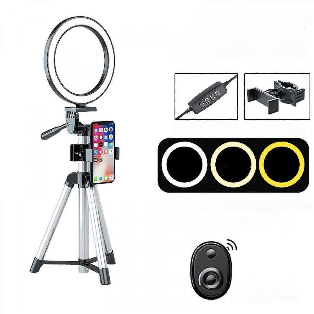 16CM Selfie Ring Light with Tripod Stand,LED Ring Light for Live Stream/Makeup