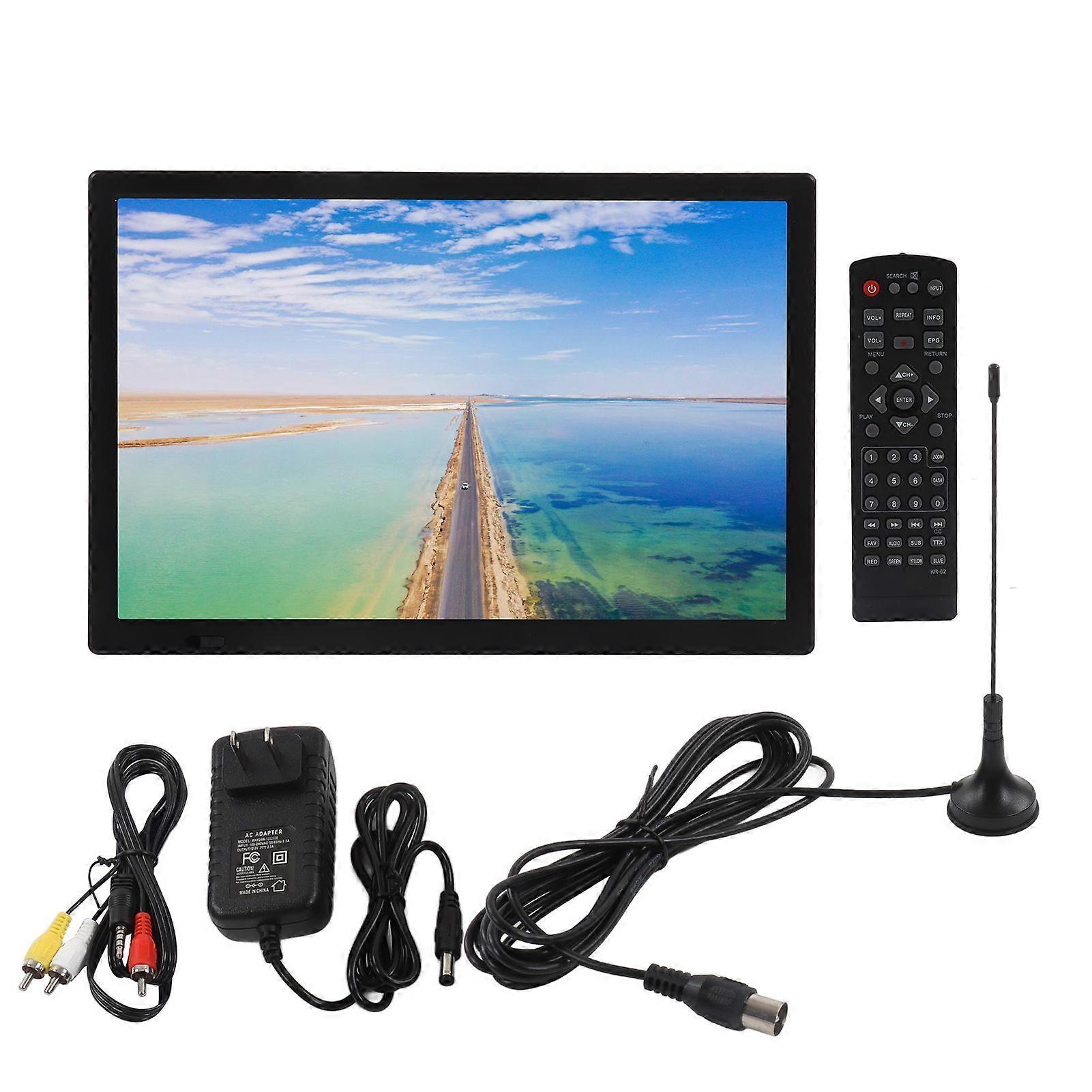 Portable Digital TV 15.4inch Multifunction Same Screen Function HD Portable LED TV for Outdoor